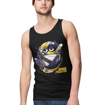 TANK TOP ŚMIESZNE EARTH QUARANTINE