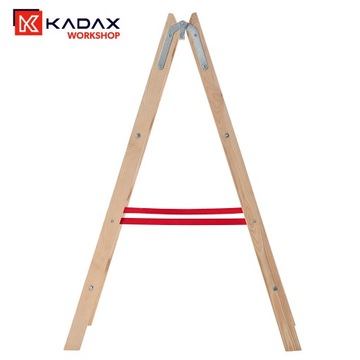 ЛЕСТНИЦА ДЕРЕВЯННАЯ ПОКРАСНАЯ 2х4 ДВУХСТОРОННЯЯ 150кг