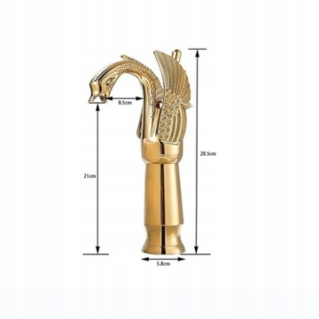Bateria wannowa złota Old Retro Gold - Zestaw