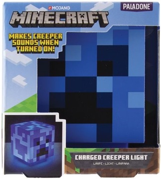 MINECRAFT ЗАРЯЖЕННАЯ ЛАМПА CREEPER со ЗВУКОМ