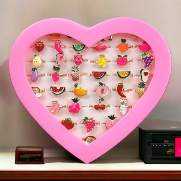 НАБОР КОЛЬЦЕВ ДЛЯ ДЕВОЧКИ УКРАШЕНИЙ 36 шт.