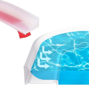 Силиконовый уплотнитель для душа 200 см.