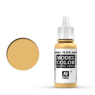 Vallejo Farba Model Color 009 - Sand Yellow 70916