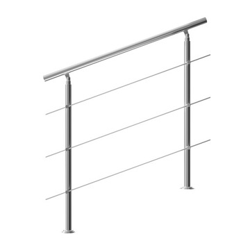 Monzana Balustrada Poręcz Schodowa Stal 120cm+3