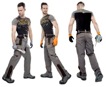 Spodnie Robocze do Pracy BHP Ardon Vision Szare 52