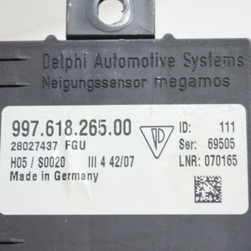 PORSCHE CAYMAN 987 2007 SENZOR POHYBU