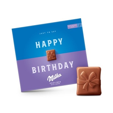 Milka praliny Happy birthday czekoladki z nadz. mlecznym 110g na prezent