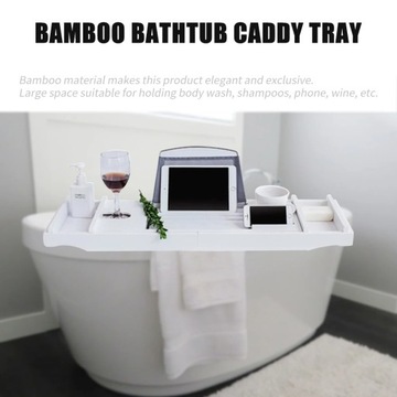 Bamboo Spa Organize поддон для ванны, белый