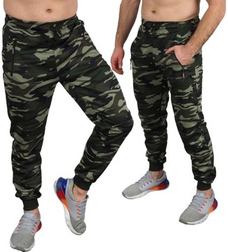 MĘSKIE SPODNIE DRESOWE L joggery MORO wygodne L