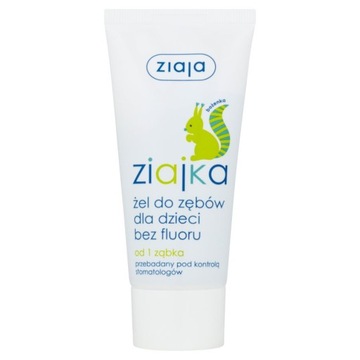 ZIAJKA ŻEL DO ZĘBÓW DLA DZIECI BEZ FLUORU ZIAJA