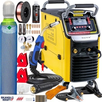 SPAWARKA PÓŁAUTOMAT SPAWALNICZY MIGOMAT MIG MAG MMA MAGNUM 280A PULS IGBT