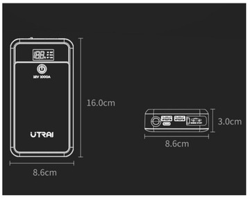 POWERBANK ДЛЯ АВТОМОБИЛЬНОГО СТАРТЕРА-БУСТЕРА НАЧИНАЕТ 12 В