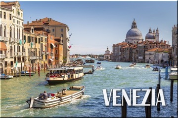 WŁOCHY WENECJA CANAL GRANDE GONDOLE BAZYLIKA MAGNES MAGNESY NA LODÓWKĘ 03