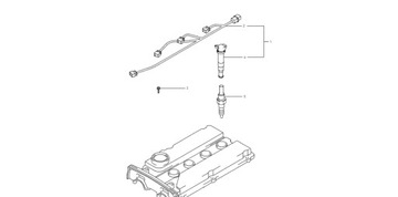 Электропроводка катушек зажигания HYUNDAI