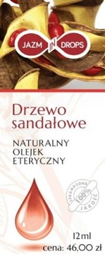 Drzewo sandałowe naturalny olejek eteryczny 12 ML