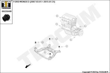 ВТУЛКА КРЕПЛЕНИЯ РАДИАТОРА НИЖНЯЯ ЛЕВАЯ ПРАВАЯ FORD MONDEO TRANSIT