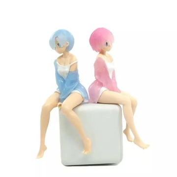 DWIE FIGURKI RE: ZERO SIOSTRY REM I RAM ANIME MANGA