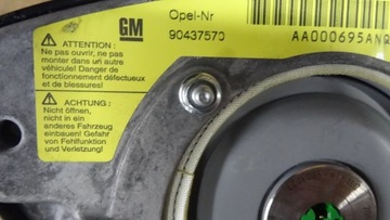 ASTRA II 2 G ULOŽENÍ VZDUCHOVÁ ŘIDIČE AIRBAG 90437570