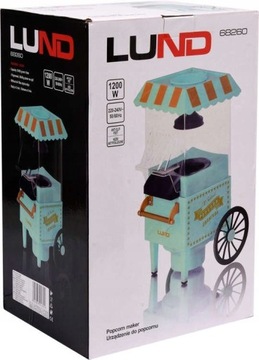 MASZYNA DO POPCORNU RETRO BEZ TŁUSZCZU 1200W LUND