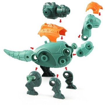 Конструктор ДИНОЗАВРЫ для скручивания блоков аккумуляторных отверток