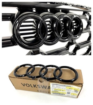 ФИЛЬТ-РЕШЕТКА AUDI Q5 SQ5 80A LIFT S-LINE 2021+ ГЛЯНЦЕВЫЙ ЧЕРНЫЙ