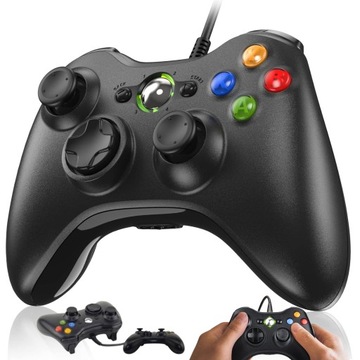 PAD PRZEWODOWY DO PC KONTROLER XBOX 360 / SLIM GAMEPAD ZAMIENNIK USB NOWY