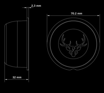 LAMPA OBRYSOWA OBRYSÓWKA VIKING FREEDOM LED STRANDS CZERWONA 830429 B-B