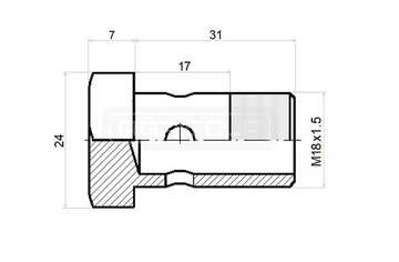 ВИНТ С УШИНКОЙ M18x1,5 В:17мм Д:31мм ГИДРОЛАЙДЕР