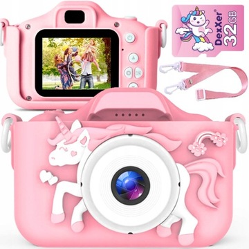 APARAT CYFROWY DLA DZIECI JEDNOROŻEC FULL HD 32GB