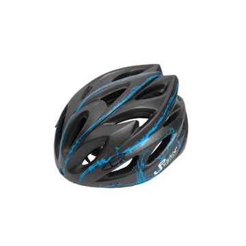 KASK ROWEROWY URBAN PRINE CZARNO NIEBIESKI ROZM L 58-62 cm BEZ OSŁONKI