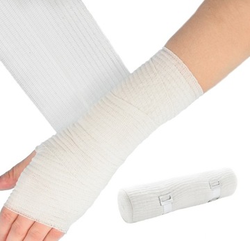 OPASKA PODTRZYMUJĄCA TKANA NIEJAŁOWA ELASTYCZNA Z ZAPINKĄ 15cm x 5m