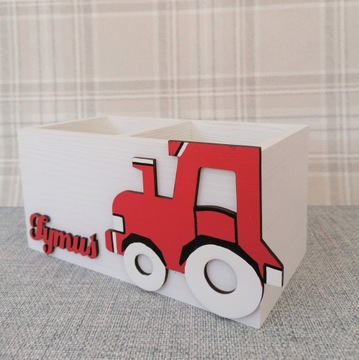 БОЛЬШАЯ подставка для мелков, 100% ДЕРЕВО, FREE NAME