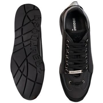 DSQUARED2 luksusowe włoskie sneakersy buty męskie ITALY NERO 43