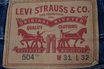 LEVI'S 504 MĘSKIE SPODNIE DŻINSOWE W31/L31