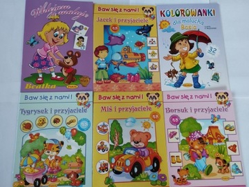 ZESTAW KOLOROWANKI Z NAKLEJKAMI Przyjaciele x4, Ba