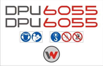 NAKLEJKI do zagęszczarka WACKER NEUSON DPU 6055