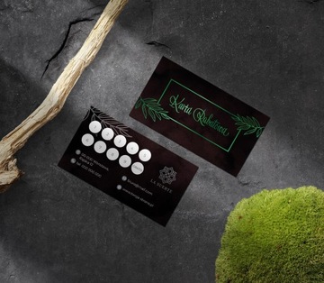 Дисконтные карты лояльности, позолота, зеленая фольга, 250 шт + дизайн