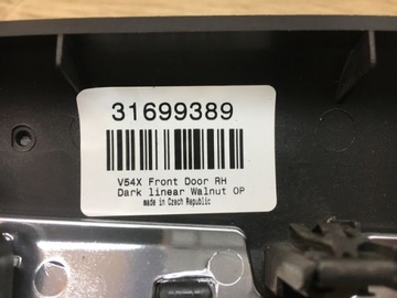 VOLVO S90 V90 ДЕКОРНАЯ НАКЛАДКА ПЕРЕДНЯЯ СПРАВА 31699389