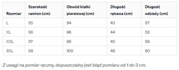 Kurtka damska jeansowa odpinany kaptur BC613 rozmiar 5XL