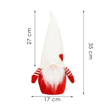 РОЖДЕСТВЕНСКИЙ Гном СВЕТЯЩИЙСЯ 33 СМ GNOM СВЕТОДИОДНОЕ УКРАШЕНИЕ РОЖДЕСТВЕНСКИЙ ПОДАРОК