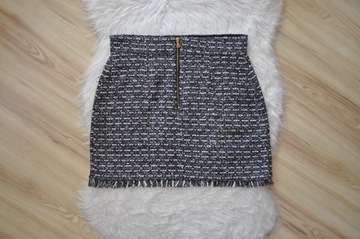 RIVER ISLAND SPÓDNICA PLECIONA TRAPEZOWA ZIP 40