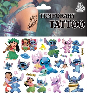 TATUAŻE ZMYWALNE DLA DZIECI LILO I STITCH STICZ STICH CG379