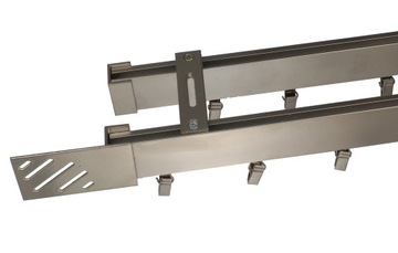 KARNISZ SZYNA ALUMINIOWA PODWÓJNA 320cm WYBÓR