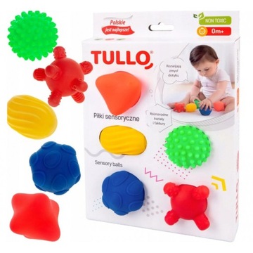 TULLO Piłki sensoryczne 5szt. 420