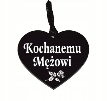 zawieszka na znicz z grawerem KOCHANEMU MĘŻOWI