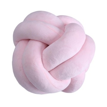 Poduszka do rzucania z węzłem 18 cm Różowa 2-18 cm