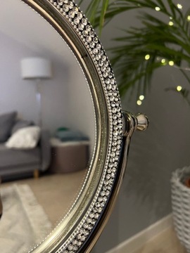 НАСТОЛЬНОЕ ЗЕРКАЛО МЕТАЛЛИЧЕСКОЕ ГЛАМУРНОЕ ДЕКОРАТИВНОЕ ЗЕРКАЛО