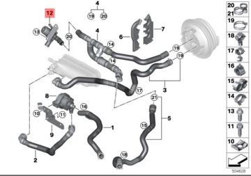 BMW G05 VÝMĚNA VENTILU CHLAZENÍ 11518689695