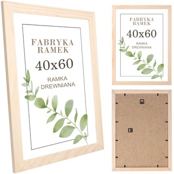 Ramka 40x60 sosnowa drewniana ramki na zdjęcia