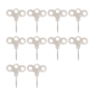 Trzy haczykowe gwintowane gwóźdź Luminous